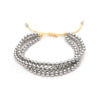 Multilayered Bracelet Goldplated Colorpreserving Copper Beads Handwoven Geometric Jewelry For Women