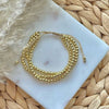 Multilayered Bracelet Goldplated Colorpreserving Copper Beads Handwoven Geometric Jewelry For Women