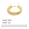 Multilayered Bracelet Goldplated Colorpreserving Copper Beads Handwoven Geometric Jewelry For Women