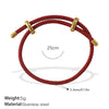 Multipendant Bracelet 316L Stainless Steel 18K Gold Plated Fashion Style