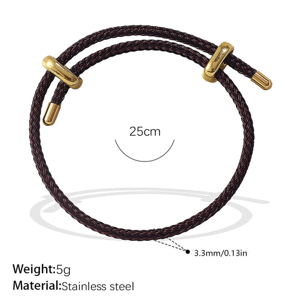 Multipendant Bracelet 316L Stainless Steel 18K Gold Plated Fashion Style