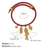 Multipendant Bracelet 316L Stainless Steel 18K Gold Plated Fashion Style