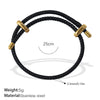Multipendant Bracelet 316L Stainless Steel 18K Gold Plated Fashion Style