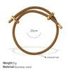 Multipendant Bracelet 316L Stainless Steel 18K Gold Plated Fashion Style
