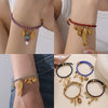 Multipendant Bracelet 316L Stainless Steel 18K Gold Plated Fashion Style