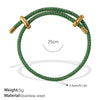 Multipendant Bracelet 316L Stainless Steel 18K Gold Plated Fashion Style