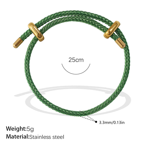 Multipendant Bracelet 316L Stainless Steel 18K Gold Plated Fashion Style