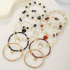 Multipiece Handmade Alloy Rice Beads Pearls Geometric Style Bracelets