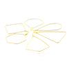 Multishape Stainless Steel Beaded Hanging Earrings Accessories With Electroplating Treatment