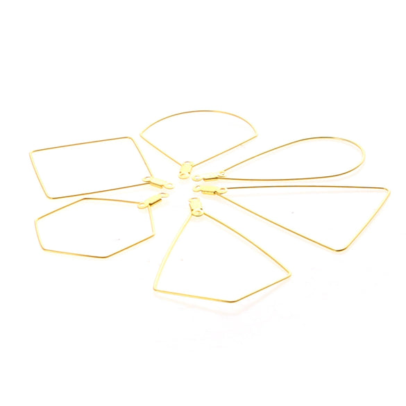 Multishape Stainless Steel Beaded Hanging Earrings Accessories With Electroplating Treatment
