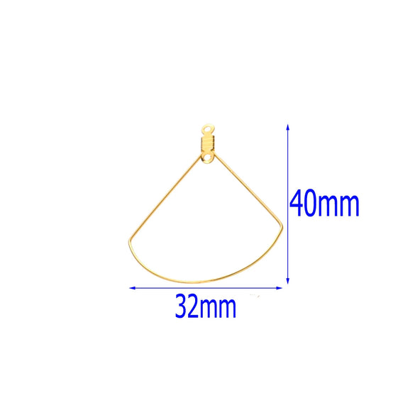 Multishape Stainless Steel Beaded Hanging Earrings Accessories With Electroplating Treatment