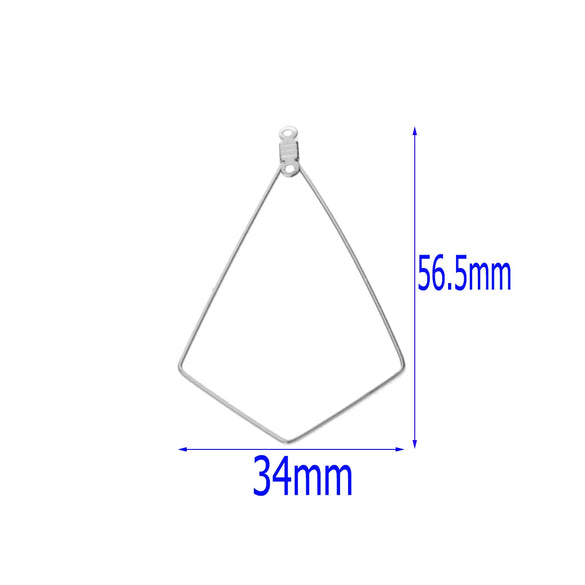 Multishape Stainless Steel Beaded Hanging Earrings Accessories With Electroplating Treatment
