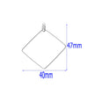 Multishape Stainless Steel Beaded Hanging Earrings Accessories With Electroplating Treatment