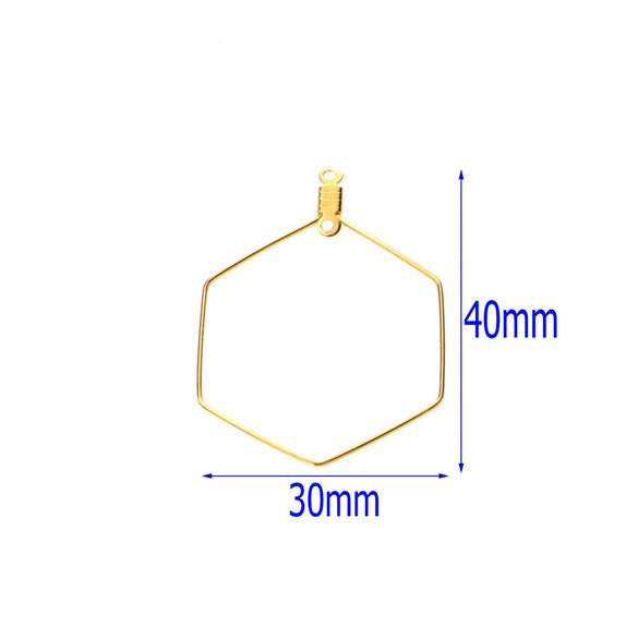 Multishape Stainless Steel Beaded Hanging Earrings Accessories With Electroplating Treatment
