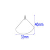Multishape Stainless Steel Beaded Hanging Earrings Accessories With Electroplating Treatment