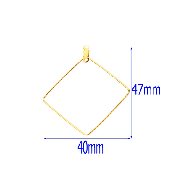 Multishape Stainless Steel Beaded Hanging Earrings Accessories With Electroplating Treatment