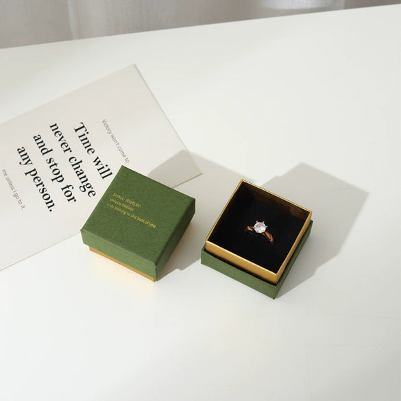 Multistyle Jewelry Packaging Box For Rings And Earrings Made Of Paper And Cardboard