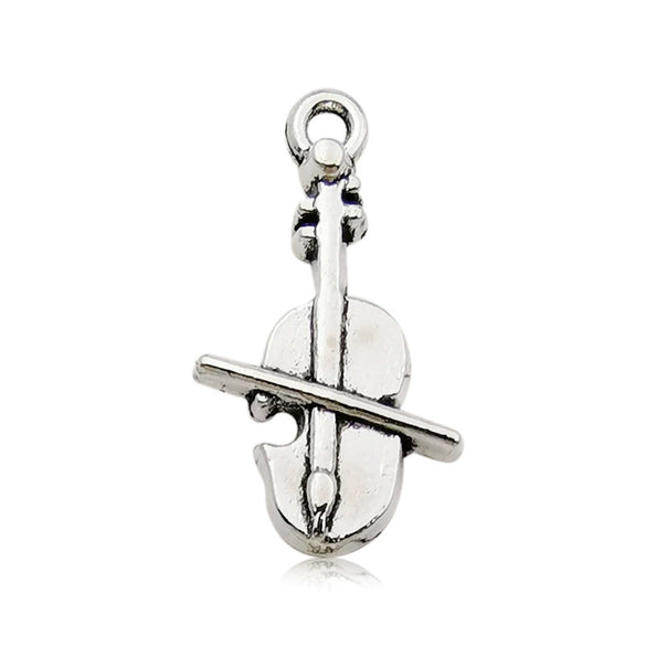 Music Series Accessories Alloy Handmade Musical Instruments Pendant With Electroplating