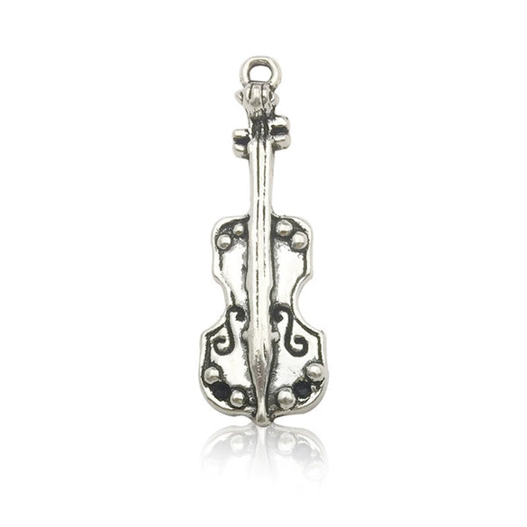 Music Series Accessories Alloy Handmade Musical Instruments Pendant With Electroplating