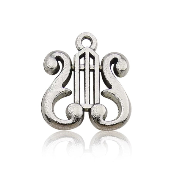 Music Series Accessories Alloy Handmade Musical Instruments Pendant With Electroplating