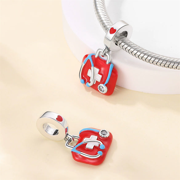 Musical Note Medicine Box Tooth String Beads Pendant Diy Jewelry Accessories Bracelet 925 Silver Copper Plated Dripping Oil
