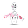Musical Note Medicine Box Tooth String Beads Pendant Diy Jewelry Accessories Bracelet 925 Silver Copper Plated Dripping Oil