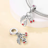 Musical Note Medicine Box Tooth String Beads Pendant Diy Jewelry Accessories Bracelet 925 Silver Copper Plated Dripping Oil