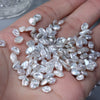 Nail Art Jewelry Loose Beads Natural Freshwater Pearl Nonhole Asymmetrical Baroque Diy Inlaid