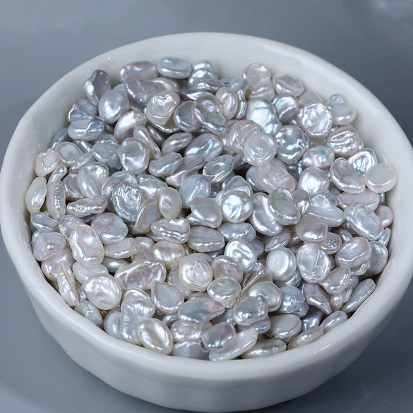 Nail Art Jewelry Loose Beads Natural Freshwater Pearl Nonhole Asymmetrical Baroque Diy Inlaid