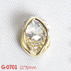 Nail Art Jewelry Metal Zircon Simple Style Flower Pattern Leaves Rabbit Pendant