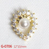 Nail Art Jewelry Metal Zircon Simple Style Flower Pattern Leaves Rabbit Pendant