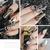 Nail Art Jewelry Metal Zircon Simple Style Flower Pattern Leaves Rabbit Pendant