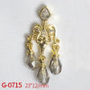 Nail Art Jewelry Metal Zircon Simple Style Flower Pattern Leaves Rabbit Pendant