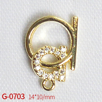 Nail Art Jewelry Metal Zircon Simple Style Flower Pattern Leaves Rabbit Pendant
