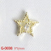 Nail Art Jewelry Metal Zircon Simple Style Flower Pattern Leaves Rabbit Pendant