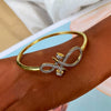 Nail Bracelet Copper Electroplated Light Luxury Design