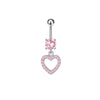 Nail Ring Heartshaped Zircon Stainless Steel Geometric Electroplating Style