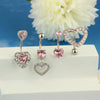 Nail Ring Heartshaped Zircon Stainless Steel Geometric Electroplating Style