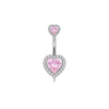 Nail Ring Heartshaped Zircon Stainless Steel Geometric Electroplating Style