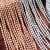 Naked Freshwater Pearl Strand Irregular Shape Straight Hole Baroque Style