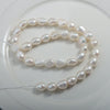 Naked Freshwater Pearls Light Baroque Style Straight Hole
