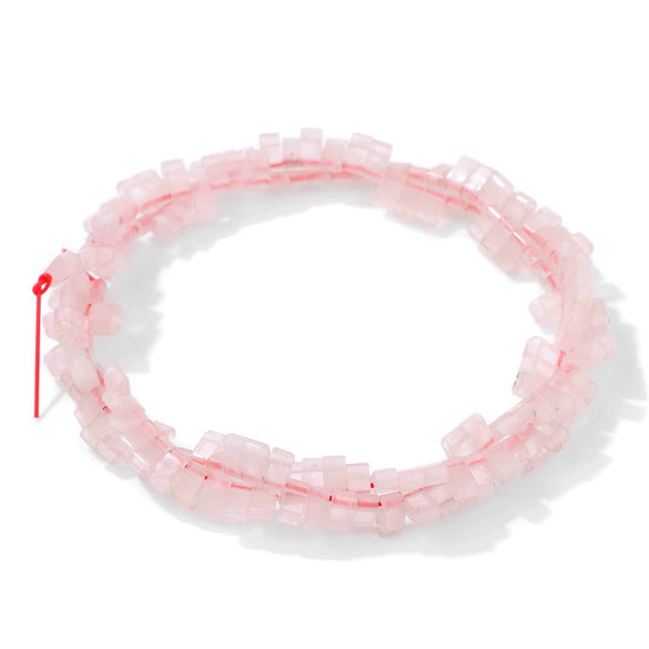 Natural Agate Rectangular Double Hole Beads Diy Handmade Beaded Bracelet Ring Decoration Accessories