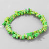 Natural Agate Rectangular Double Hole Beads Diy Handmade Beaded Bracelet Ring Decoration Accessories
