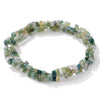 Natural Agate Rectangular Double Hole Beads Diy Handmade Beaded Bracelet Ring Decoration Accessories