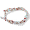 Natural Agate Rectangular Double Hole Beads Diy Handmade Beaded Bracelet Ring Decoration Accessories