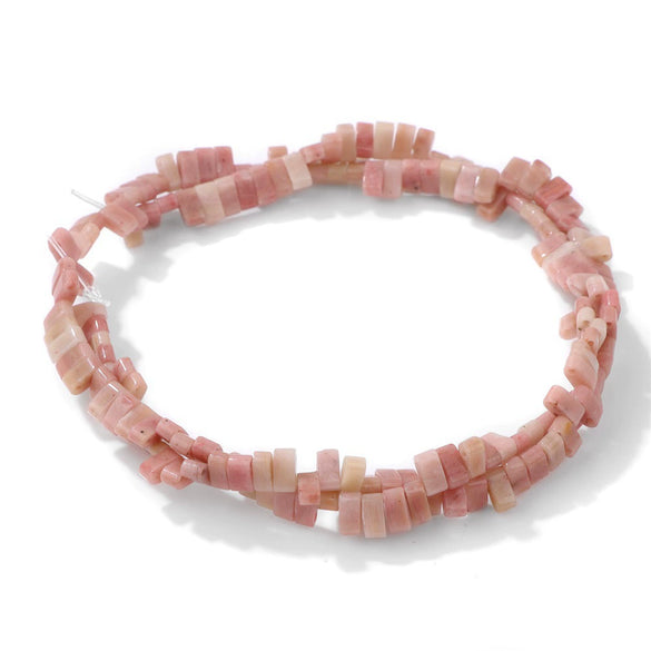 Natural Agate Rectangular Double Hole Beads Diy Handmade Beaded Bracelet Ring Decoration Accessories