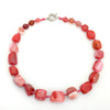 Natural Agate Stone Pendant Necklace Minimalist Ins Style Crystal Pendant Necklace