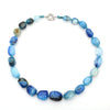 Natural Agate Stone Pendant Necklace Minimalist Ins Style Crystal Pendant Necklace