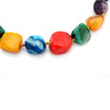 Natural Agate Stone Pendant Necklace Minimalist Ins Style Crystal Pendant Necklace