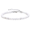 Natural Amethyst Crystal Beaded Women’s Bracelet With Geometric Design Single Strand Bracelet